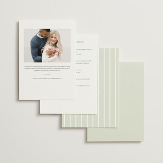 This is a chiffon bridal shower invitations with standard by Everett Paper Goods called avalon printing on signature in standard