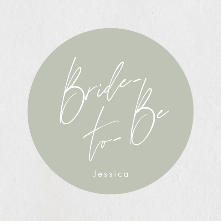 Jot It Down Bridal Shower Favor Stickers by Amy Payne Minted