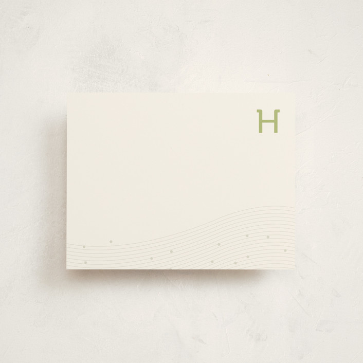 "Initial" - Business Stationery in Soft Mint by Jessica Yeo.