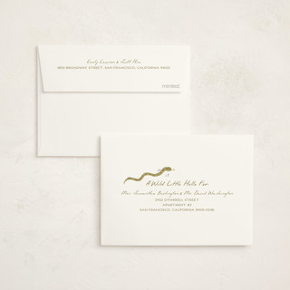 This is a canopy baby thank you cards with standard by Vera Lim called hello safari printing on signature in standard