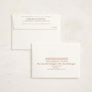 This is a ballet slipper baby thank you cards with standard by Creo Study called cottagecore wallpaper printing on signature in standard