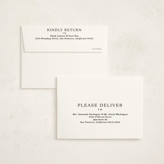 This is a noir baby thank you cards with standard by Jackie Crawford called simone printing on signature in standard