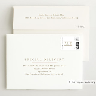 This is a sugar baby thank you cards with standard by Jessica Williams called lined printing on signature in standard