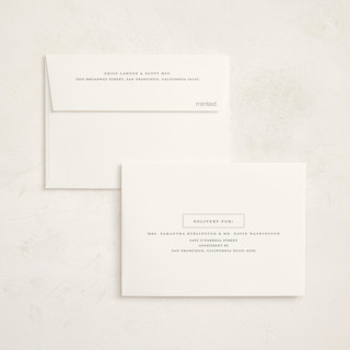 This is a powder baby thank you cards with standard by Ellen Schlegelmilch called pinstripe printing on signature in standard