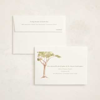 This is a sage baby thank you cards with standard by Teju Reval called dreamy lake printing on signature in standard