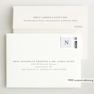 This is a dusty blue wedding thank you cards with standard by Julie Murray called love multiplies printing on signature in standard