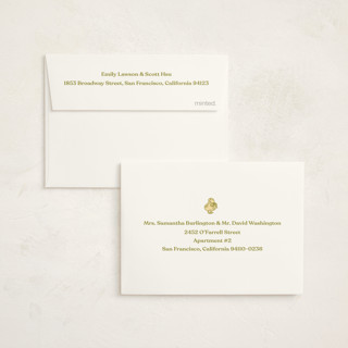 This is a sunshine baby thank you cards with standard by Megan Davis called ducky printing on signature in standard