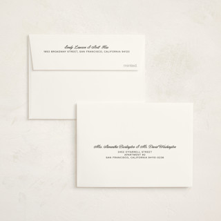 This is a petal baby thank you cards with standard by Jen Ramsey called baby time printing on signature in standard