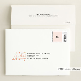 This is a cloud wedding thank you cards with standard by Up Up Creative called meeting printing on signature in standard