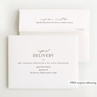 This is a pearl baby thank you cards with foil pressed by Pixel and Hank called sweetheart printing on strathmore in standard