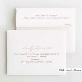 This is a fawn baby thank you cards with foil pressed by Olivia Raufman called blissful welcome printing on strathmore in standard