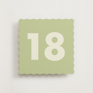 This is a moss table numbers by Ellen Schlegelmilch called sienna moss (set of 20) in standard