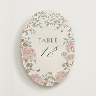 This is a blush meadow table numbers by Grae called dancing in the garden blush meadow (set of 20) in standard
