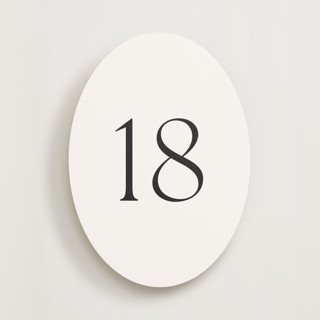 This is a tuxedo table numbers by Megan Davis called perriand tuxedo (set of 20) in standard