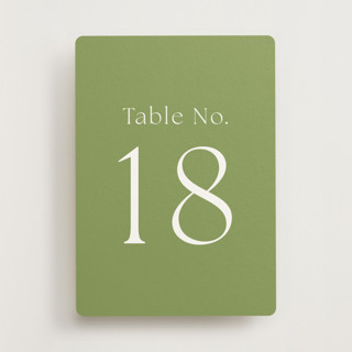 This is a moss table numbers by Megan Davis called perriand moss (set of 20) in standard