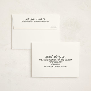 This is a cloud baby thank you cards with standard by Lea Delaveris called all write printing on strathmore in standard