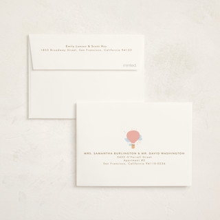 This is a blush baby thank you cards with standard by Kanika Mathur called baby world printing on strathmore in standard