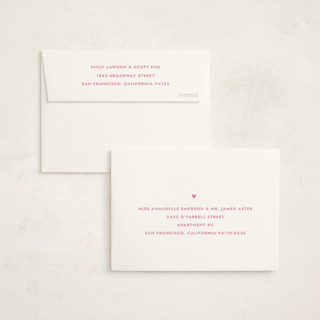 This is a peony baby thank you cards with standard by Megan Davis called present perfect printing on strathmore in standard