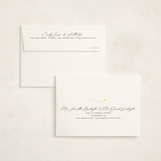 This is a ebony baby thank you cards with standard by Benita Crandall called the script printing on strathmore in standard