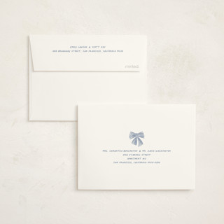 This is a snow baby thank you cards with standard by Angela Marzuki called casual hello printing on strathmore in standard