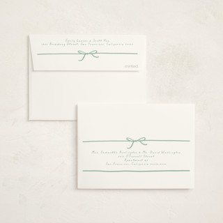 This is a mint baby thank you cards with standard by Erin L. Wilson called gift printing on strathmore in standard