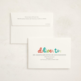 This is a dream baby thank you cards with standard by Stephanie Hawkes called hello doodle printing on strathmore in standard