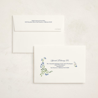 This is a bluebell baby thank you cards with standard by Alice Nelen called floral forest friends printing on strathmore in standard