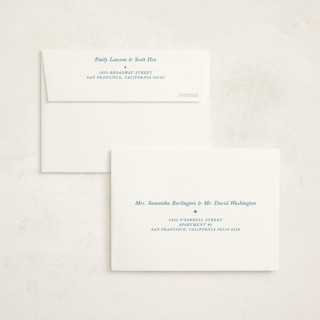 This is a baby blue baby thank you cards with standard by Alston Foster called sweet stripes printing on strathmore in standard