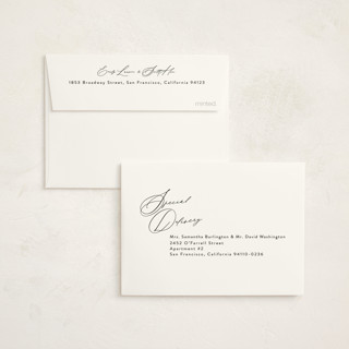 This is a vanilla baby thank you cards with standard by Olivia Raufman called dashing printing on strathmore in standard