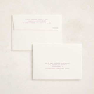 This is a rose baby thank you cards with standard by Sarah Knight called blooms printing on strathmore in standard