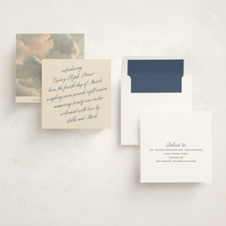 This is a sail birth announcements with standard by Kamala Nahas called minimal script printing on signature in standard
