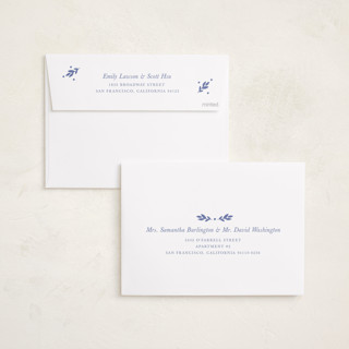 This is a could nine birth announcements with standard by Alston Foster called sweet sprigs printing on recycled smooth signature in standard