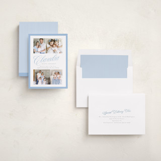 This is a powder birth announcements with standard by Cindy Reynolds called bundle of sweetness printing on recycled smooth signature in standard
