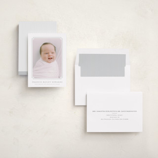 This is a fog birth announcements with standard by Carolyn MacLaren called first step printing on signature in standard