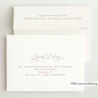This is a apricot birth announcements with standard by Jenna Holcomb called sweetest printing on recycled smooth signature in standard