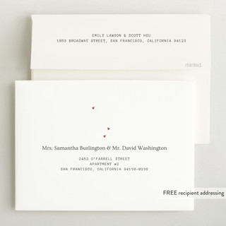 This is a cinnamon birth announcements with standard by Bramble Studio called simple in serif printing on signature in standard