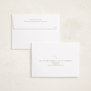 This is a avocado birth announcements with standard by Zove Ahhh called doodle frame printing on recycled smooth signature in standard