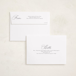 This is a mist birth announcements with standard by Gwen Bedat called sweet stripes printing on recycled smooth signature in standard