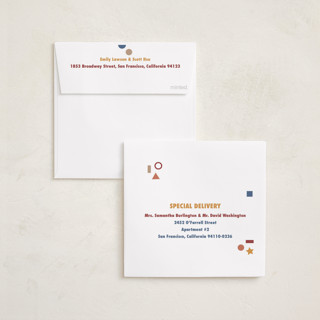 This is a earthy birth announcements with standard by Tamara Hilje called geometric printing on recycled smooth signature in standard
