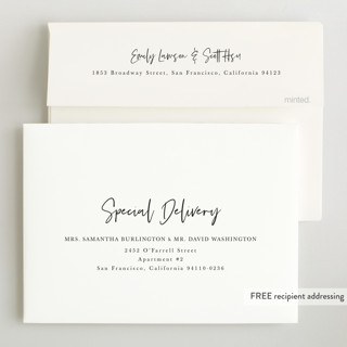 This is a blackboard birth announcements with standard by Amy Payne called clean lines printing on recycled smooth signature in standard
