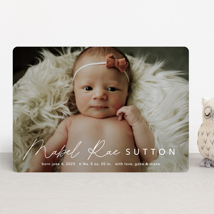 Modern Mix Birth Announcements by Stacey Meacham Minted