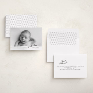 This is a galaxy birth announcements with standard by Tamara Hilje called slanted printing on recycled smooth signature in standard
