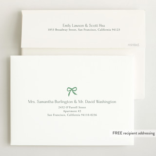 This is a mint birth announcements with standard by Yaling Hou Suzuki called focus printing on recycled smooth signature in standard