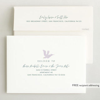 This is a bloom birth announcements with standard by Eve Schultz called baby garden printing on recycled smooth signature in standard