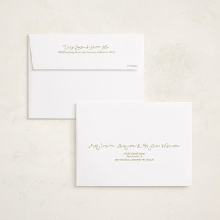 This is a confetti birth announcements with standard by Rina Ozum called scandi folk printing on recycled smooth signature in standard