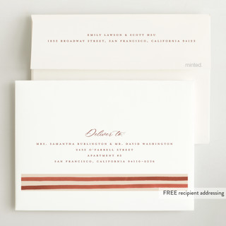 This is a sweet potato birth announcements with standard by Teju Reval called vintage stripes printing on recycled smooth signature in standard