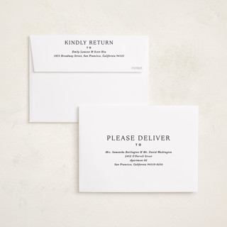 This is a noir birth announcements with standard by Jackie Crawford called simone printing on recycled smooth signature in standard