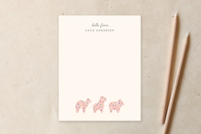 Animal Cookie Stationery