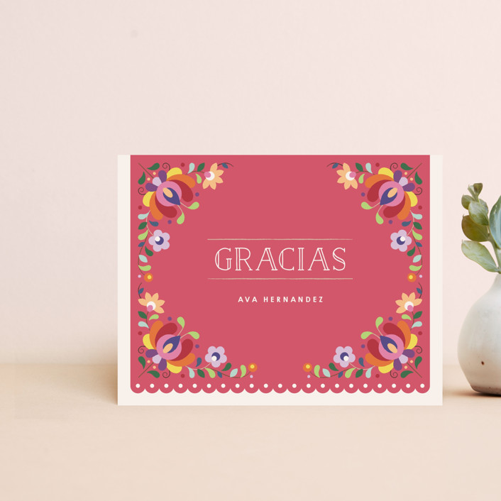 Botanical Banner Notecard (Gracias)