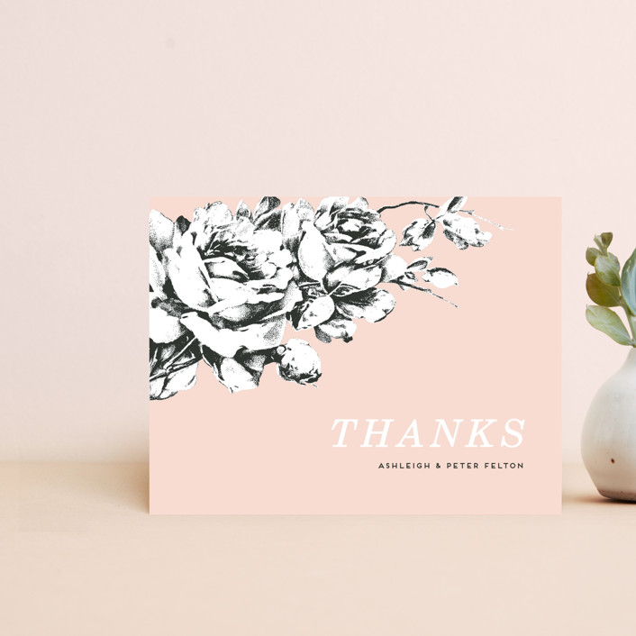 La Vie en Rose Thank You Card